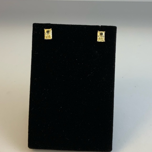 1ct Radiant Canary Studs - Picture 8 of 13